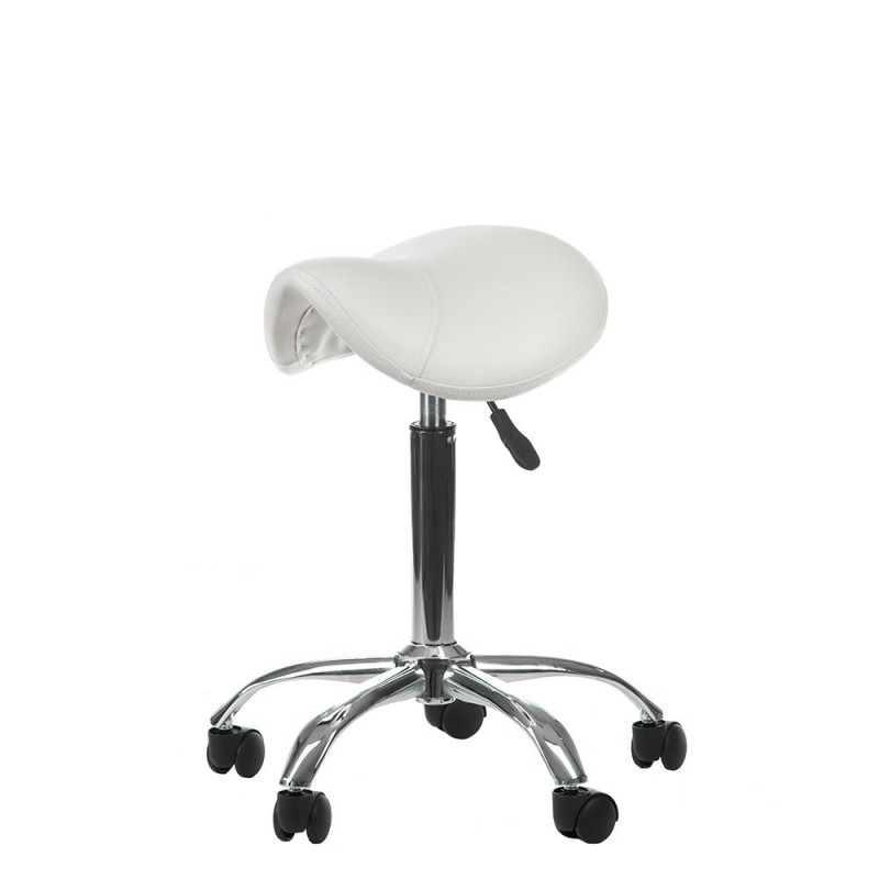 Taboret kosmetyczny ze skóry ekologicznej